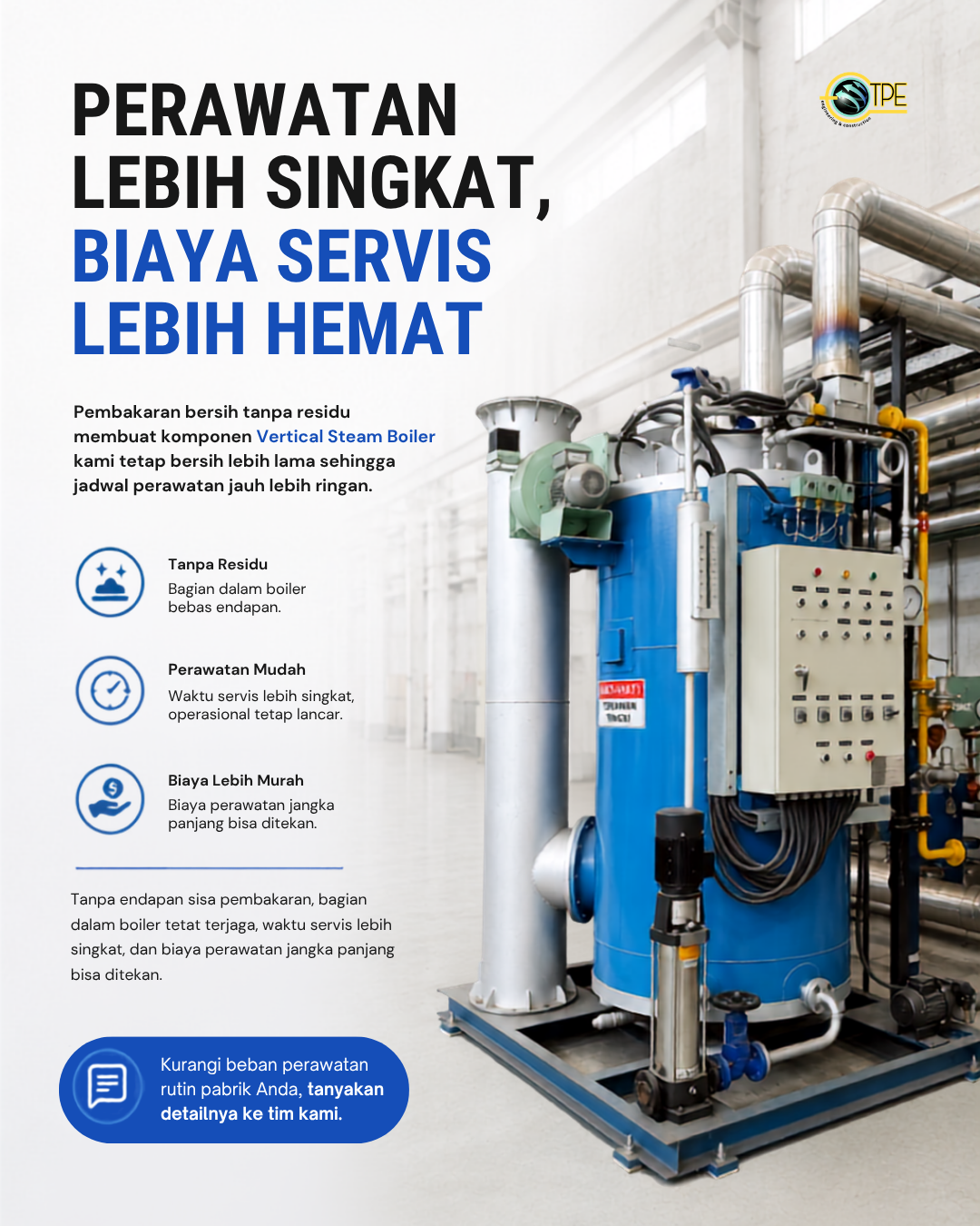 Vertical Steam Boiler Industri untuk Produksi Lebih Efisien