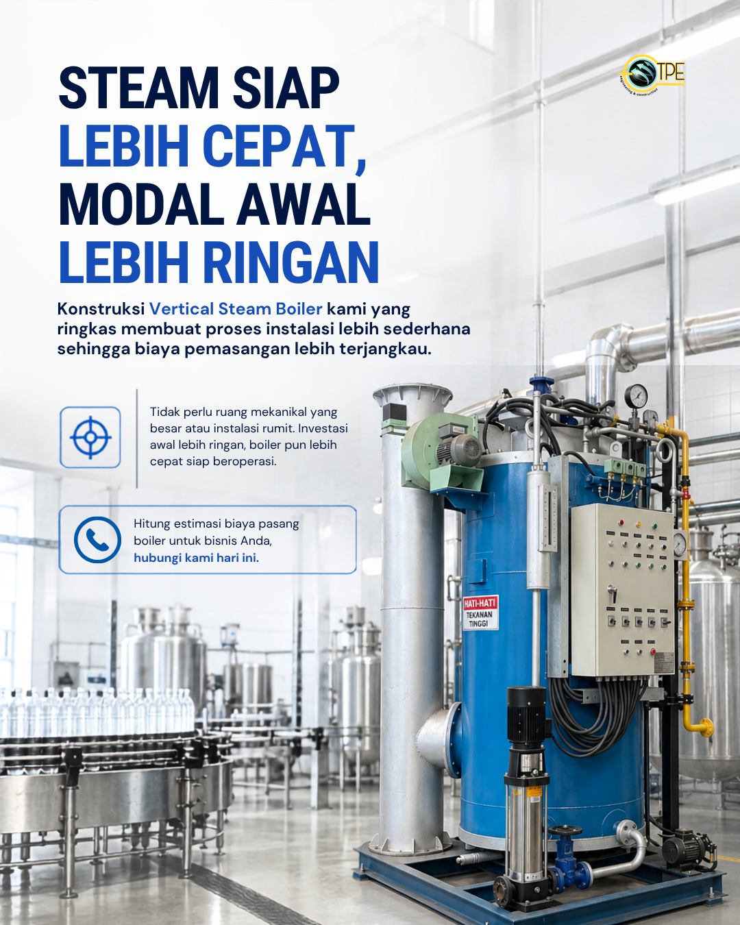 Vertical Steam Boiler untuk Industri Manufaktur Lebih Efisien