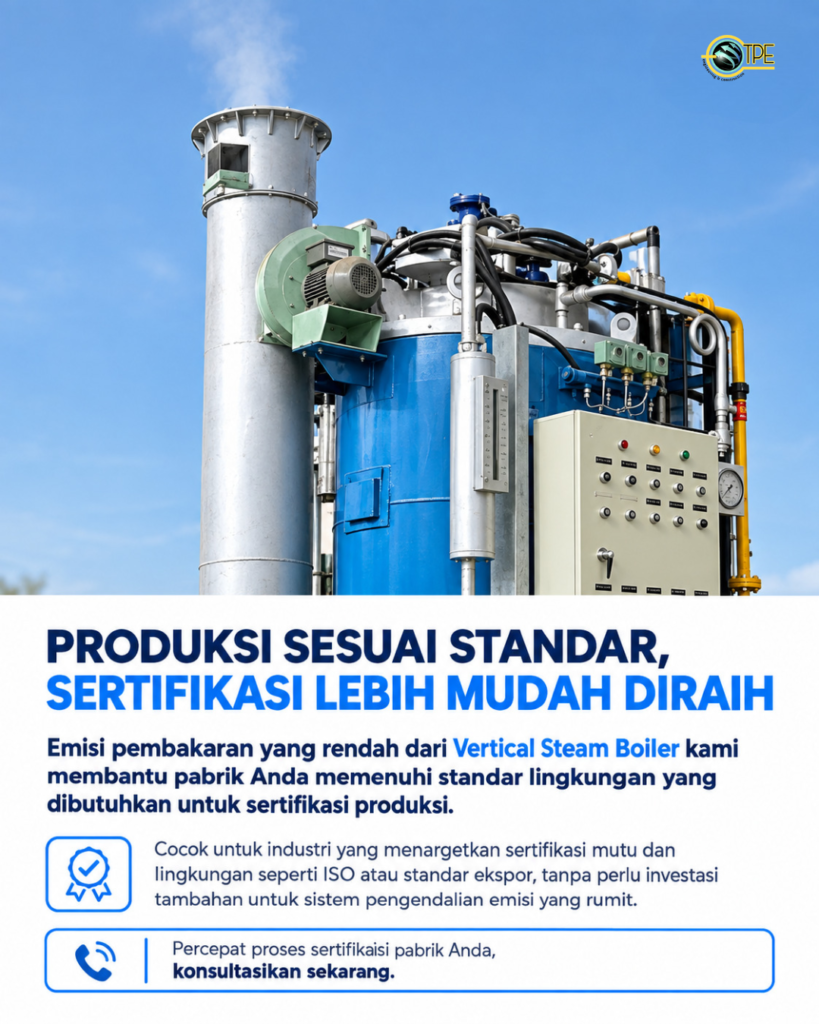 Vertical Steam Boiler Poster